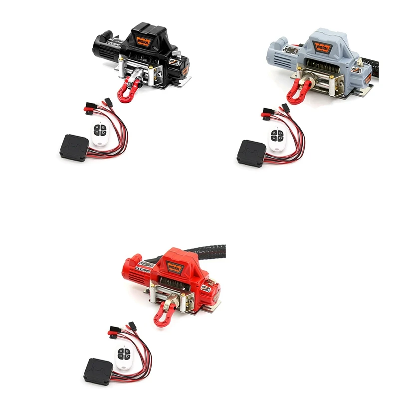 

Металлическая Автоматическая лебедка с беспроводным пультом дистанционного управления CH4 для радиоуправляемого гусеничного автомобиля 1/10 Axial SCX10 90046 Traxxas TRX4