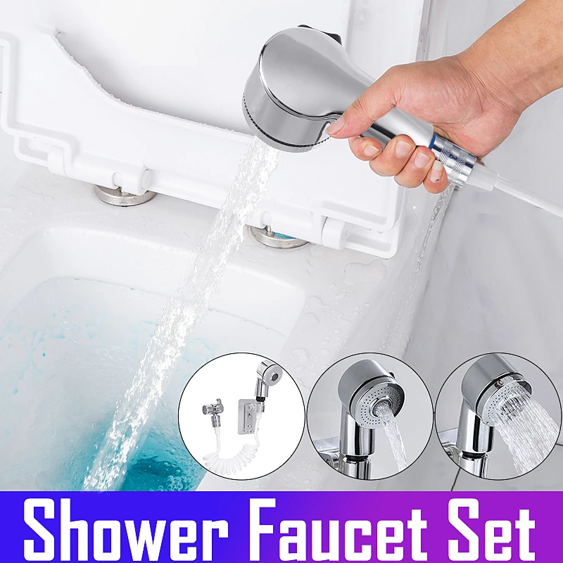Description Picture 4 of item4PCS/set Handheld Toilet Bidet Sprayer Set Sprayer Guns Shower Hand Bidet Faucet Bath Tap Hand Sprayer Shower Head Self Cleaning