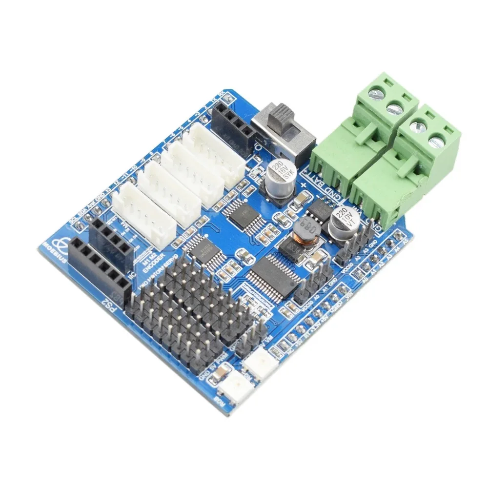 Mecanum 휠 DC 모터 자동차 로봇 암 컨트롤러 키트 용 Arduino와 호환되는 PS2 제어 4WD 모터 드라이버 키트