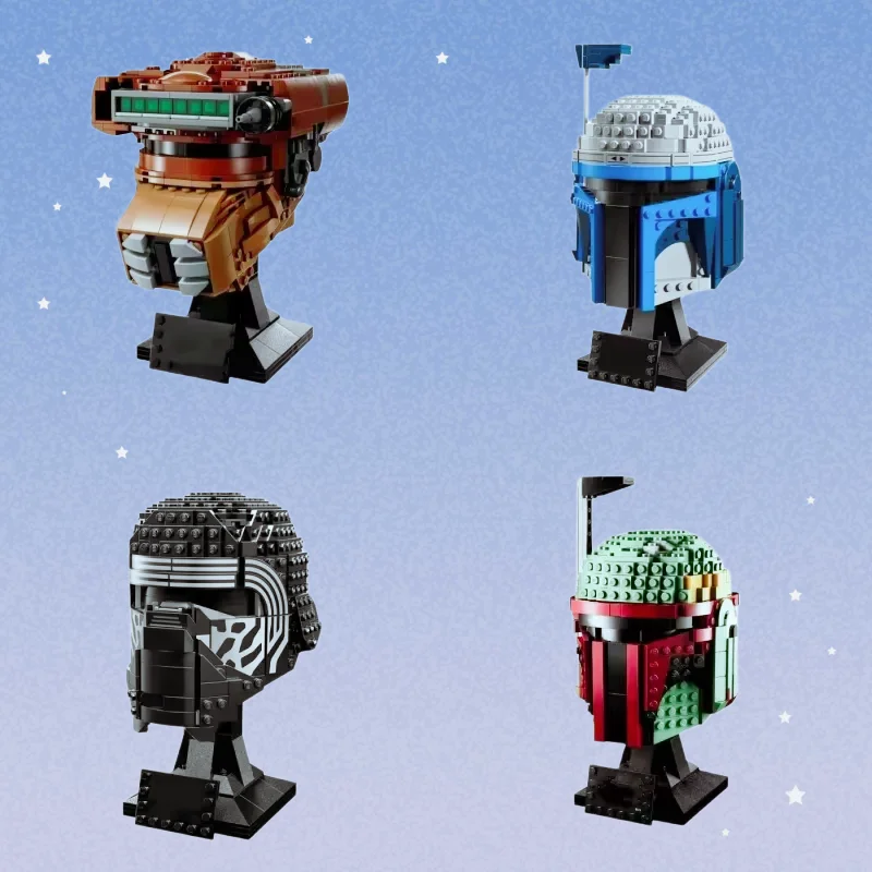 재고 있음 창의적인 수집용 장난감 파일럿 헬멧 MOC 75276 75274 75304 빌딩 블록 생일 크리스마스 선물