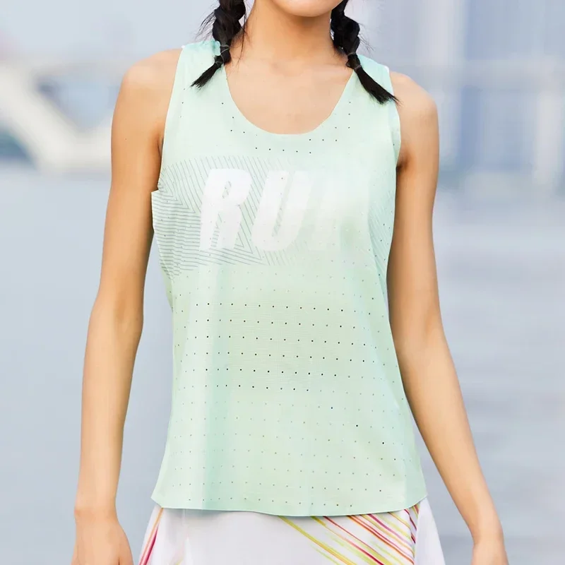 New Women Yoga Vest Gym Stretch Workout Sleeveless Tank Summer Casual Loose Print Letter Sportswear Light and Breathable Top