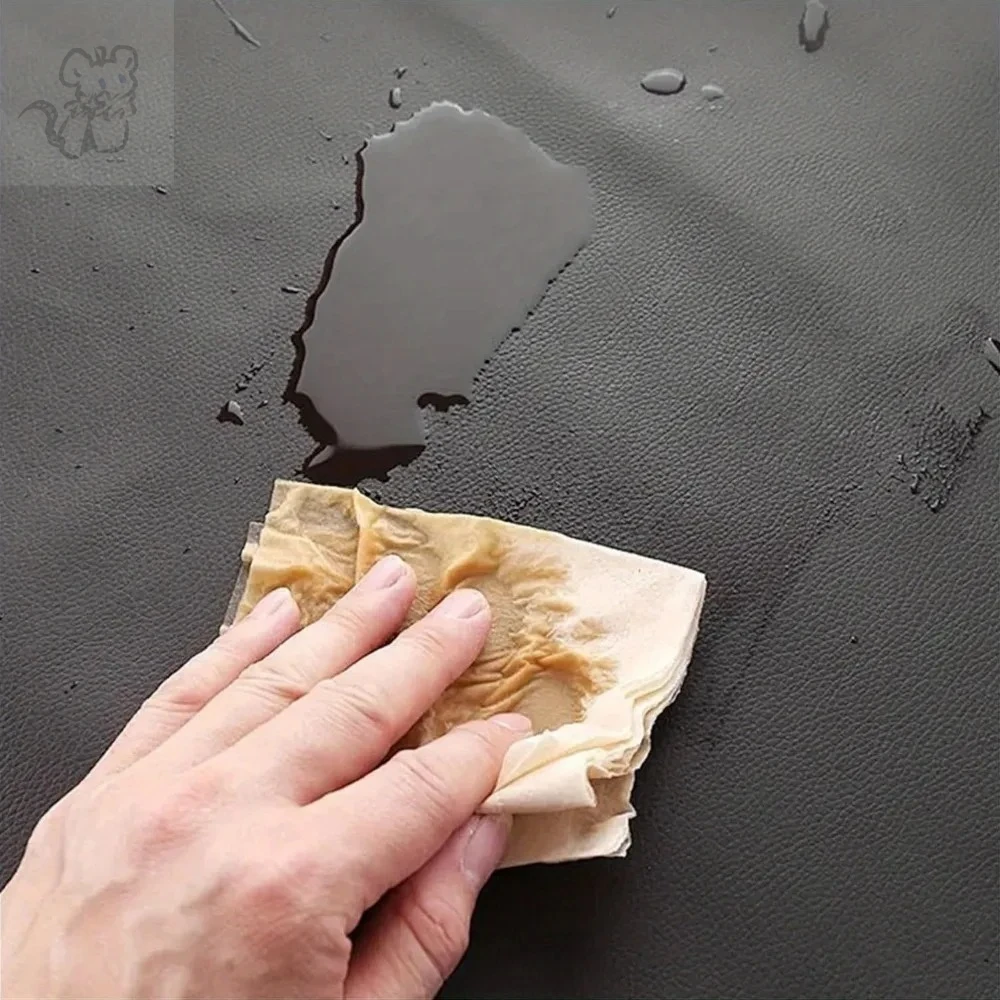 PU Leather Heavy Duty Waterproof Apron for Dishwashing 40 Inch Work Apron PU Leather Dishwasher for Men Cleaning Lig