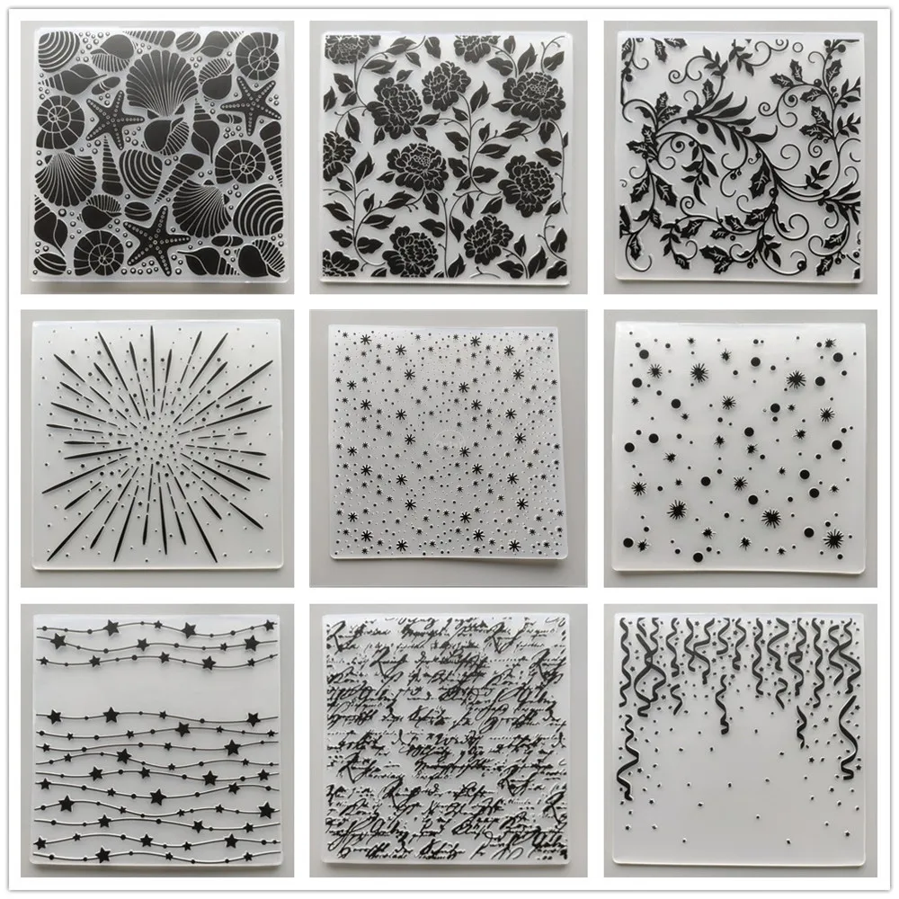 29 Styles Flower Background Embossing Folders for Scrapbooking Paper Album Cards Making 3D Plastic Cutting Dies Craft plastic embossing folder metal embossing folder