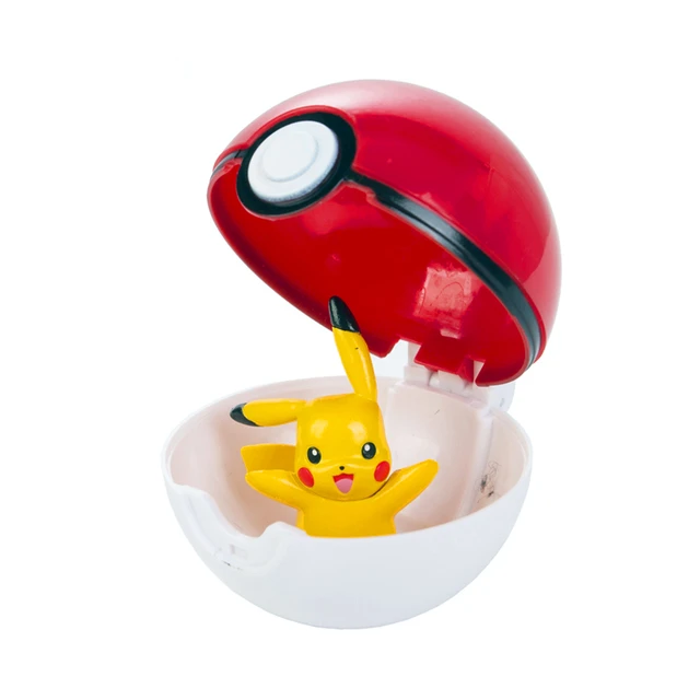 Genuine Pokemon Box Set Pocket Monster Pokeball Deformation Toys Pikachu Venusaur Charizard Gyarados Mewtwo Anime Figure Model Pikachu No Box