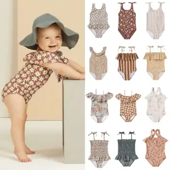 Costumi da bagno per bambini Neonate Set interi RC Brand New Summer Cute Fashion Stampa Costumi da bagno Bambino Bambini Vacanza Bikini Vestiti 1