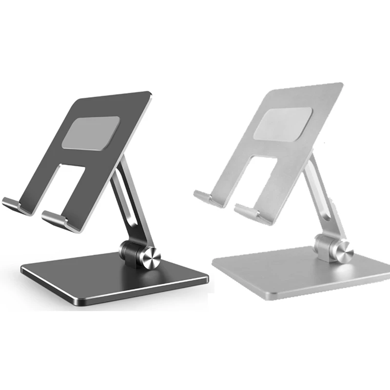 

1 PCS Aluminum Alloy Tablet Stand High Angle Adjustment Tablet Desktop Suitable For I Pad (Silver)