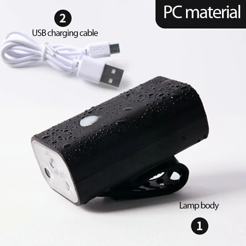 

USB Rechargeable Head Lamp Waterproof Flashlight 4 Modes 500 Lumens For Outdoor Illumination Night Cycling Bike Accesso