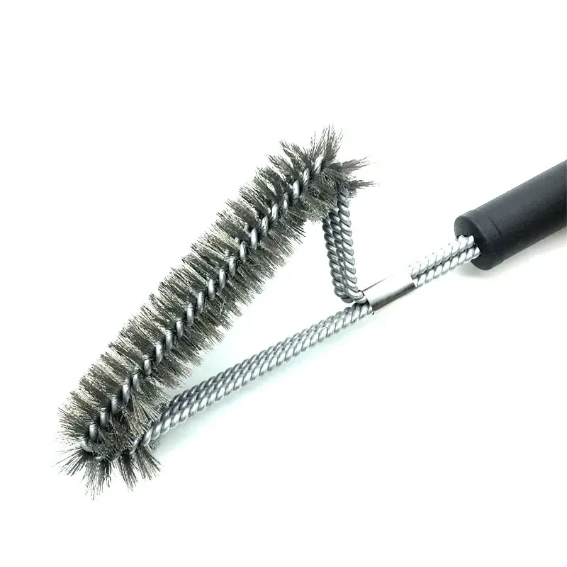 Grill Cleaning Brush BBQ Tool Grill Brush 3 Stainless Steel Brushes In 1 Bbq Accessories Best Cleaner Barbecue