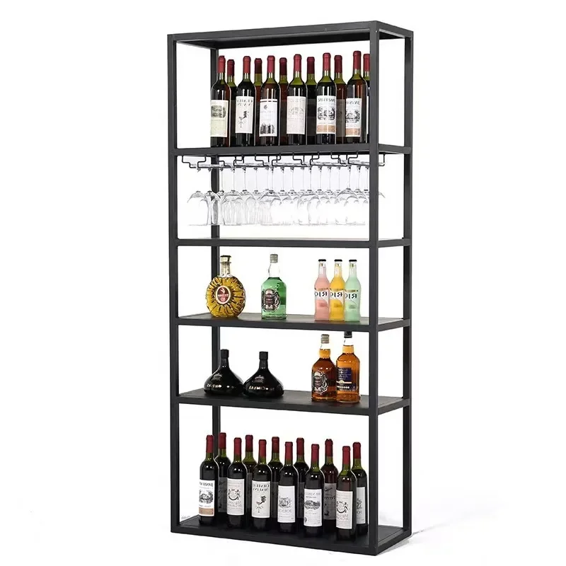 Hot Selling Small Wine Rack Display Stainless Steel Wine Cabinet Display Stand Dining