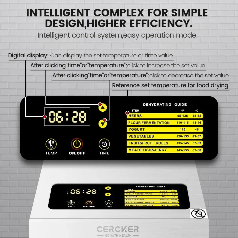 8 Layer Dryer Fruit Machine New Design Commercial Household Stainless Steel Food Dehydrator Electric Dehydrator