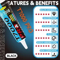 T7000 Black Contact Cellphone Tablet Repair Adhesive BIGLU Strong T7000 Pro Glue 15ML 50ML 110ML with Needle Outlet 2