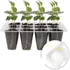 5Pcs Clear PET Seeding Pot Plant Growing and Gardening Supplies with Transparent Design Indoor Outdoor Gardening 3