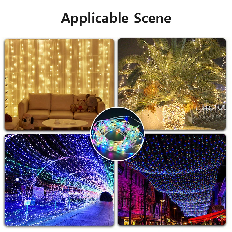 앱 스마트 다채로운 조명 DIY 블루투스 USB 포인트 컨트롤, 심포니 LED RGB 조명, 스트링 크리스마스 장식, 분위기 조명