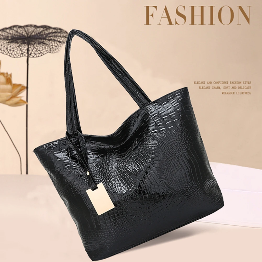 

Luxury Brand Women Shoulder Bag Female Genuine Leather Tophandle Bags Ladies Crocodile Tote Handbag High Quality Women's Bags