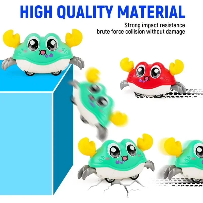 Double Force Walking Crawling Crab Tummy Time Baby Sensory Toys Infant Learning Crawl Development Babies Interactive Walking - Image 5