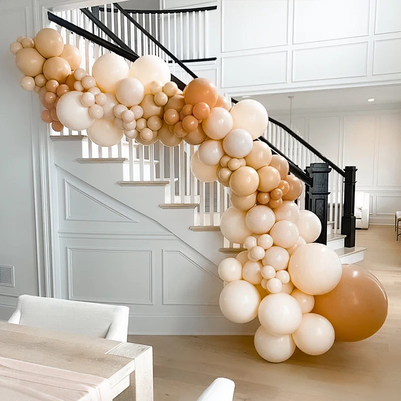 

111pcs Cream Peach Latex Colorful Balloons Arch Kits Wedding Birthday Party Events Garland Anniversarie Baby Shower Decoration