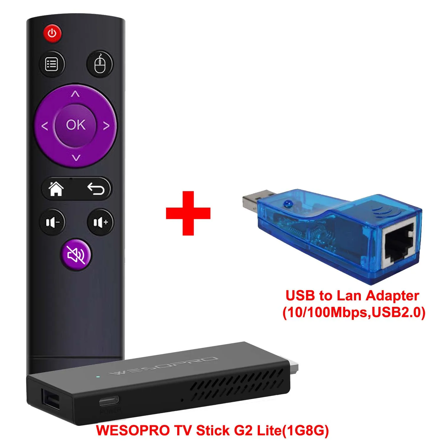WESOPRO Android TV Stick G2 Lite Smart IPTV Dongle...