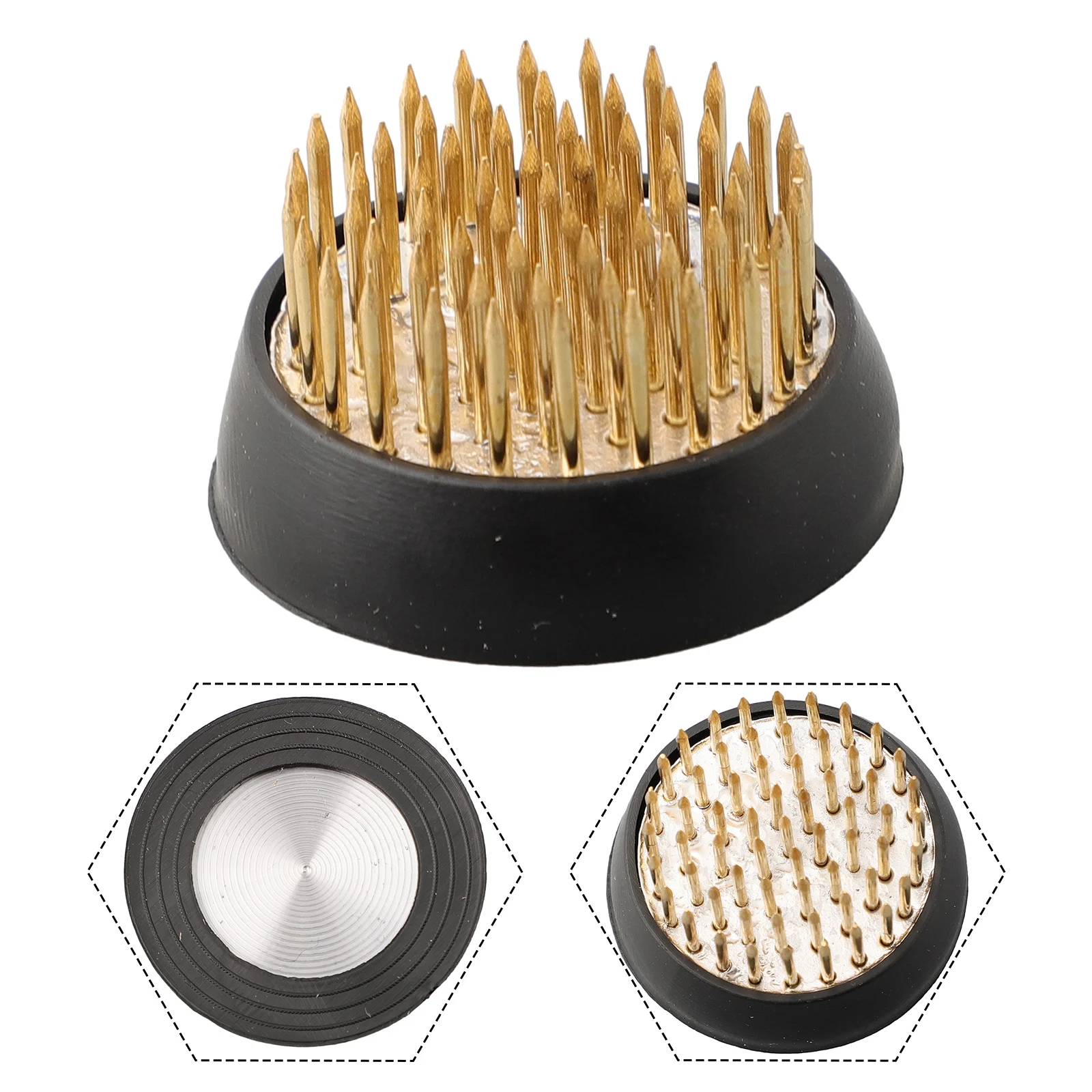 Flower Base Holder Floral Arrange Rubber Brass Garden Decoration Flower Craft Flower Frog For Your Pot Lid Vase 2