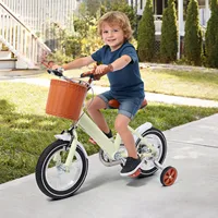 Vélo pour enfants de 12 pouces, hauteur réglable, vélo d'extérieur pour enfants avec roues d'apprentissage et panier pour garçons/filles de 2 à 4 ans 2