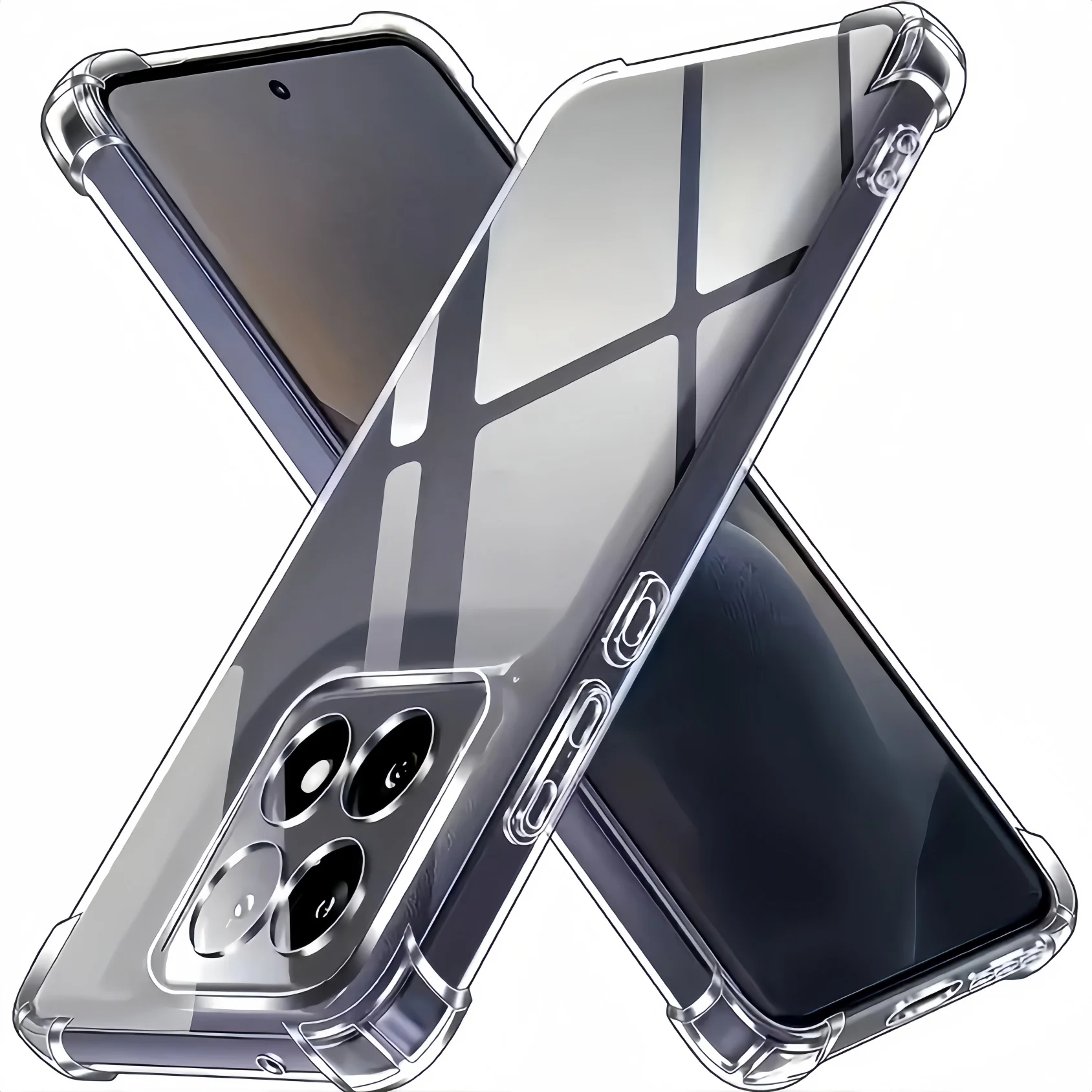 Durable Transparent TPU Shockproof Phone Case