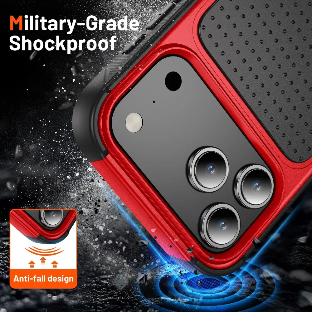 Enhanced Hybrid Armor Phone Case - Military Grade Protection with TPU+PC Anti-Drop Cover, Includes Packet Box