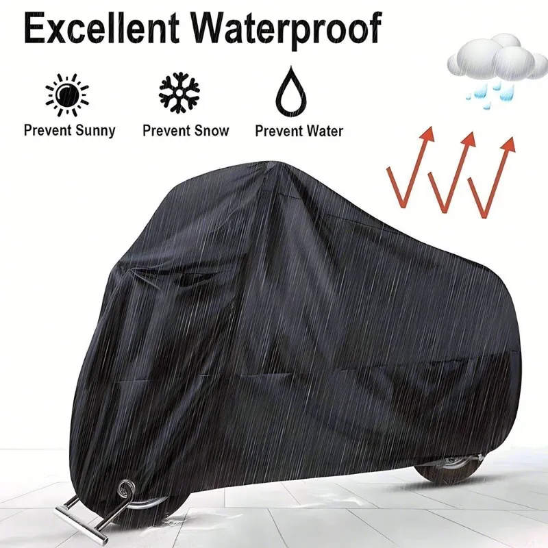 All-Weather Waterproof Motorcycle Cover with UV and Dust Protection - Available in Multiple Colors and Sizes