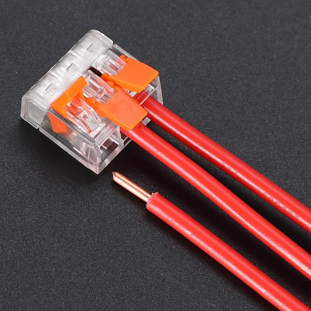 Description Picture 4 of itemLever Nuts Splicing Wire Connector Kit Fast Wiring Terminals Insulating Flame Retardant Lamp Cable Electrical Clamp Connectors