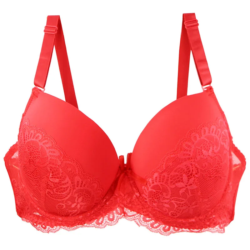 Nouvell Seamless Sexy Lace Bras For Women Push Up Purple Black Red Beige Green White BCDE Cup Undrwear Plus Size Linger 3