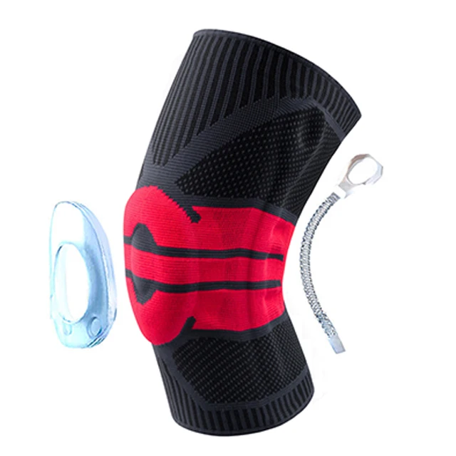 Tcare 1 Piece Professional Compression Knee Brace Support for Arthritis Relief, Joint Pain, ACL, MCL, Meniscus Tear Post Surgery Black Red - 1 Piece