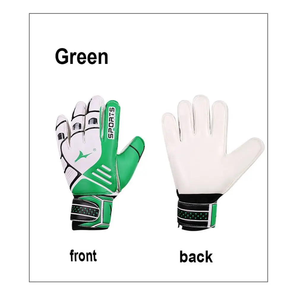 Wear Resistant Latex Finger Protective Soccer Goalkeeper Gloves Kids Size 5-10 Non Slip Goalie Football Training Men Gloves