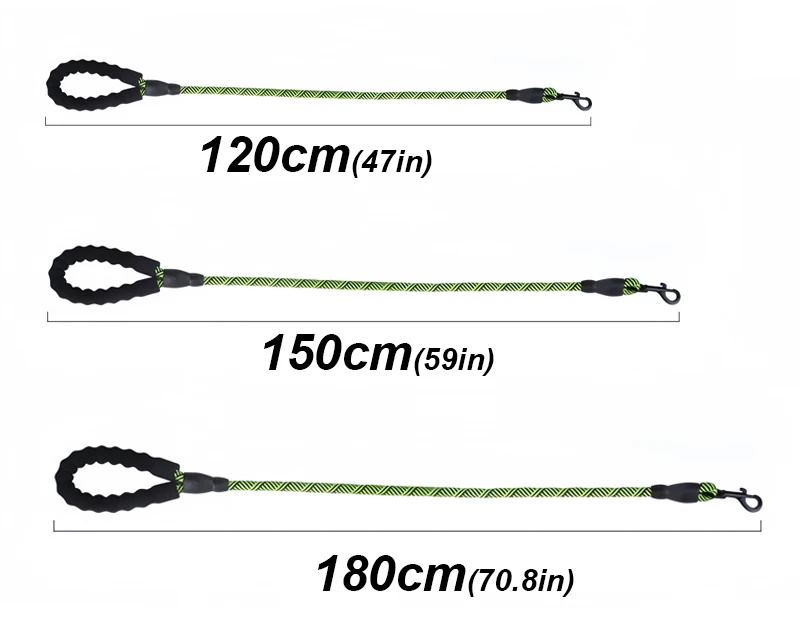 Reflective Nylon Round Dog Leash For Safe Walking And Control_voghion.com