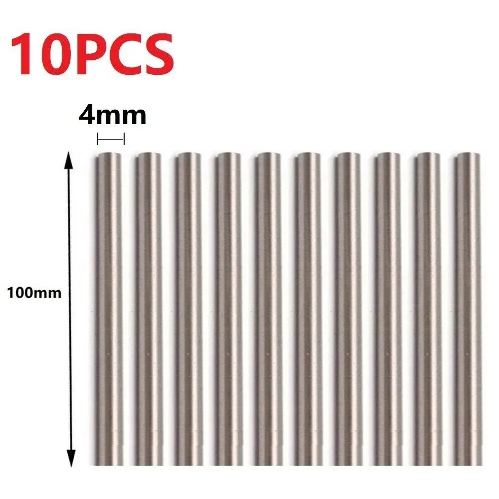 HSS High Speed Steel Solid Round Rod Lathe Bar Stock Assorted Diameter 1.5mm 2mm 3mm 4mm Length 100mm 10pcs Steel Round Rod