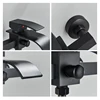 Black Bathroom Faucet Waterfall Concealed Bathtub Faucets Wall Mounted Shower System Tub Tap With Plastic Hand 4