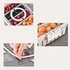 1PC PET Preservation Box with Lid and Handle Divided Serving Tray Refrigerator Frozen Storage Box Kitchen Seasoning Containers 4