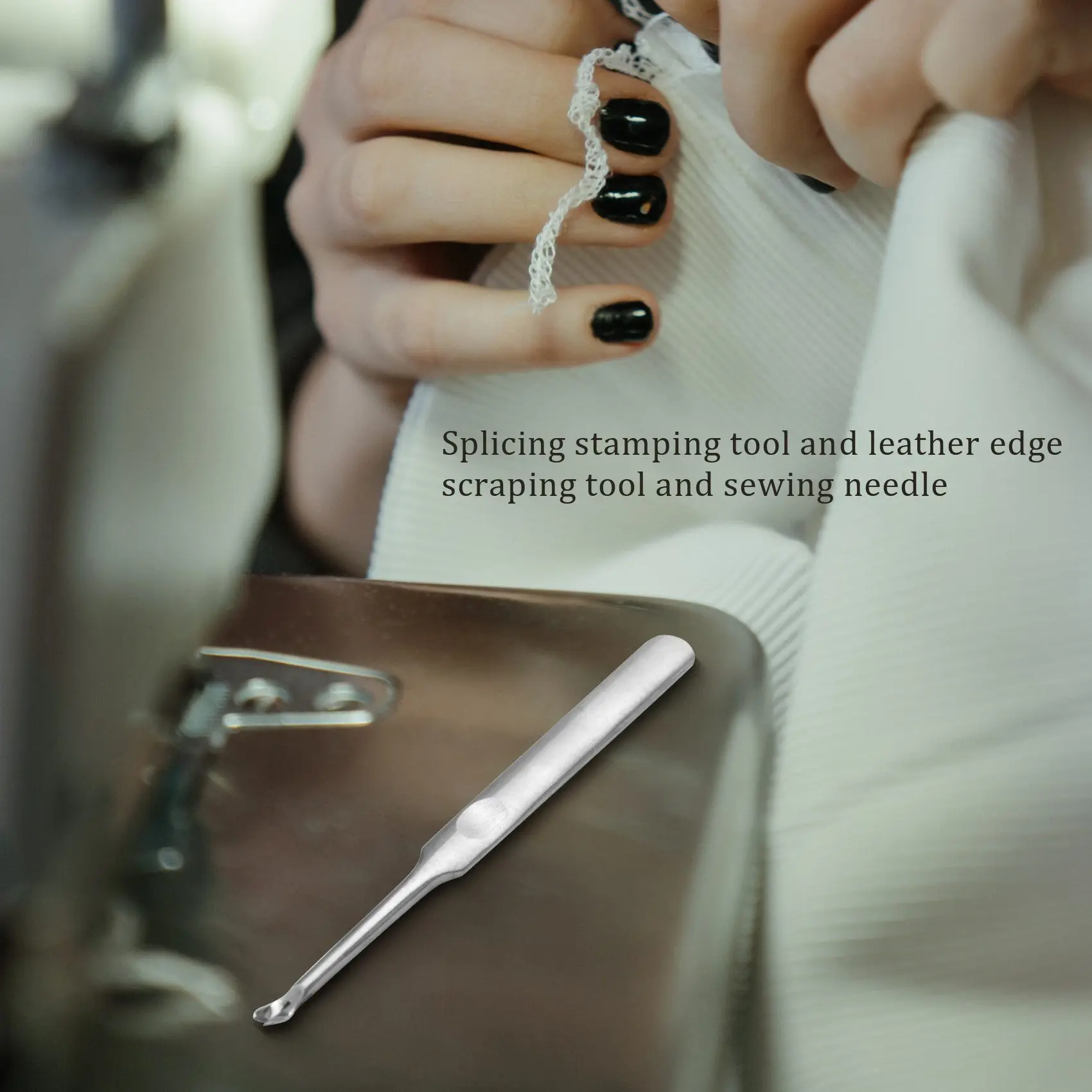 COME 가죽 스티칭 치즐 세트, 레이싱 스티칭 펀치, 스티칭 그루버 베벨러 및 바느질 바늘, 가죽 공예 도구