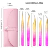 5 Eyelash tweezers Eyelash Extension Tweezers Eyelash Volume Tool Strap Pack Stainless Steel Eyelash Extension Tweezers Sharp Ey 2
