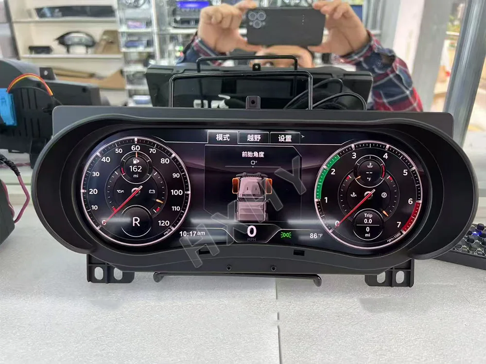 2025 최신형 오리지널 자동차 디지털 LINUX 계기판 LCD 속도계 대시보드 플레이어 (지프 랭글러 JK JL 2011-2023용)