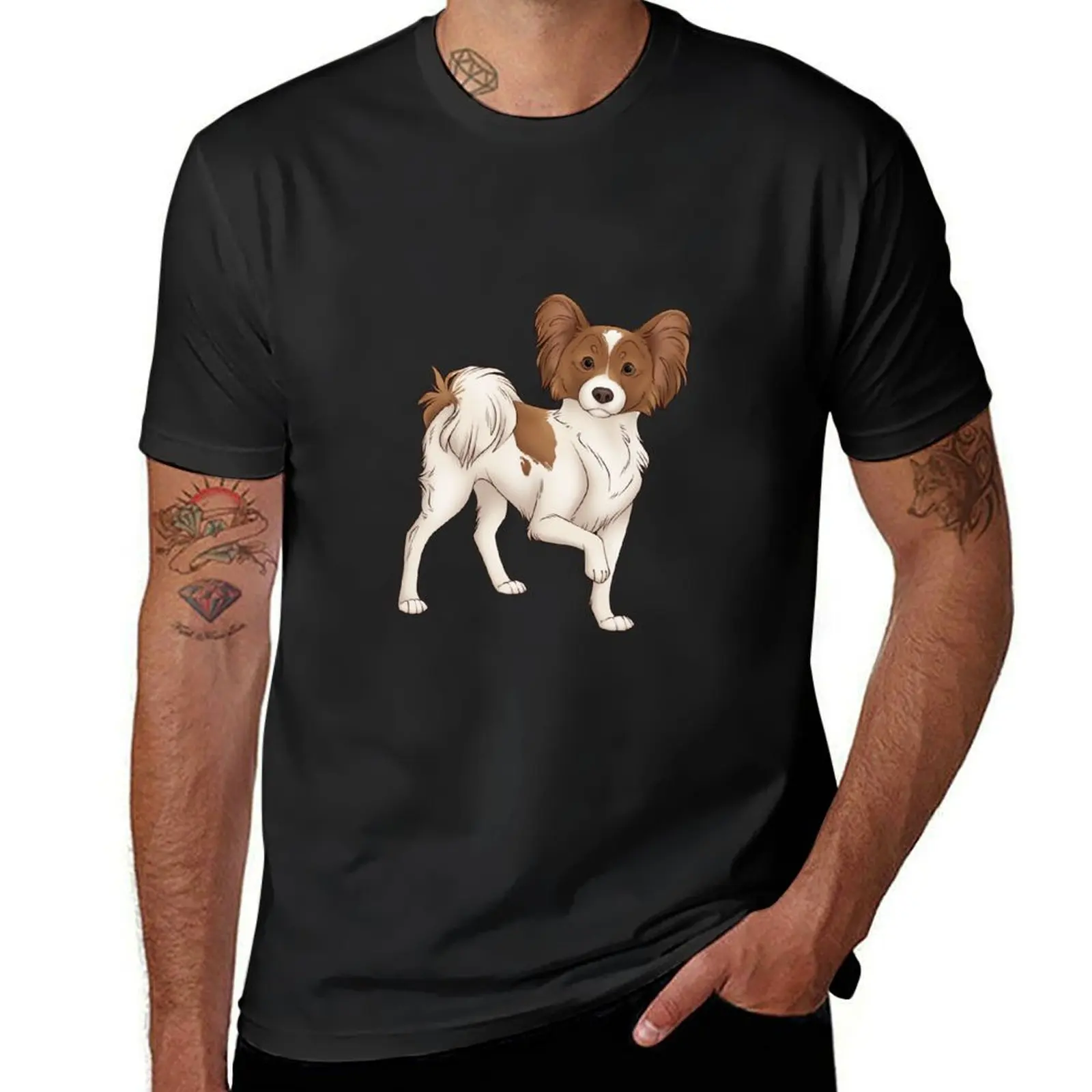 

Papillon T-shirt tops sweat vintage clothes men graphic t shirts