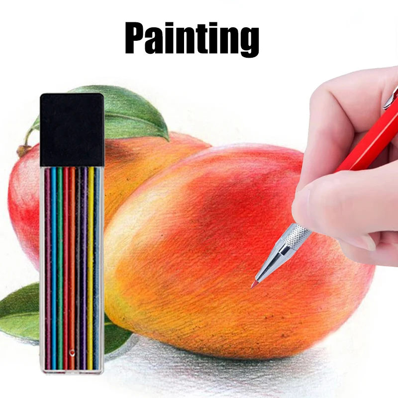 4 boxes/set of 2.0mm Mechanical Pencil Lead Set, 9 Sets Of 2B Lead Art Drawing Compatible Automatic Pencils, Office Stationery 5
