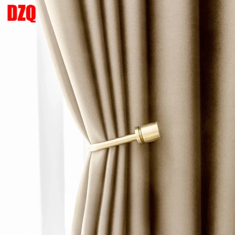 

Nordic Minimalist Modern Light Luxury Curtains for Living Dining Room Bedroom Customized Blackout Curtains