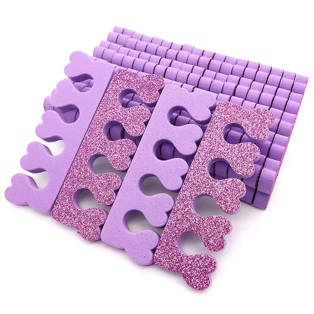 25Pcs/Bag Toe Separators For Pedicure Sponge Toe Separator For Nail Polishing Party Nail Art Painting Toenails Manicure Tool Kit