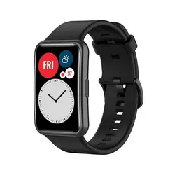 Silicone Sports Strap for Smartwatch - Breathable & Comfortable Wristband (Black buckle)
