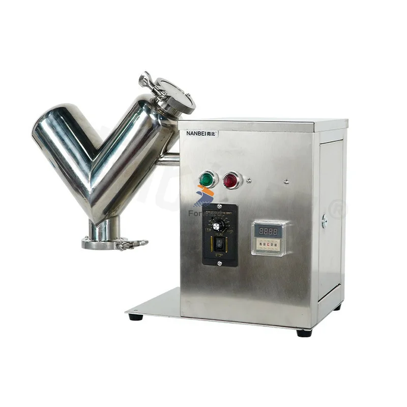 2L Small V-shaped Powder Mixer Laboratory Ceramic Powder Mixer Raw Material Mixer Dry Powder Mixer 2