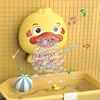 New Electric Bath Bubble Duck Fun Children Bath Bubble Machine Swimming Pool Bathtub Bath Toys Children Bathroom Toys 2