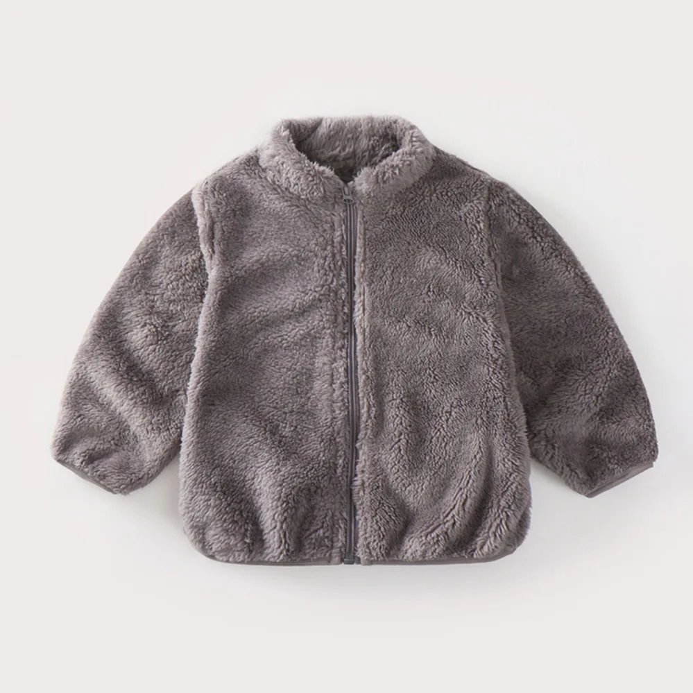 Child Autumn Winter Costume Solid Color Outerwear Jacket