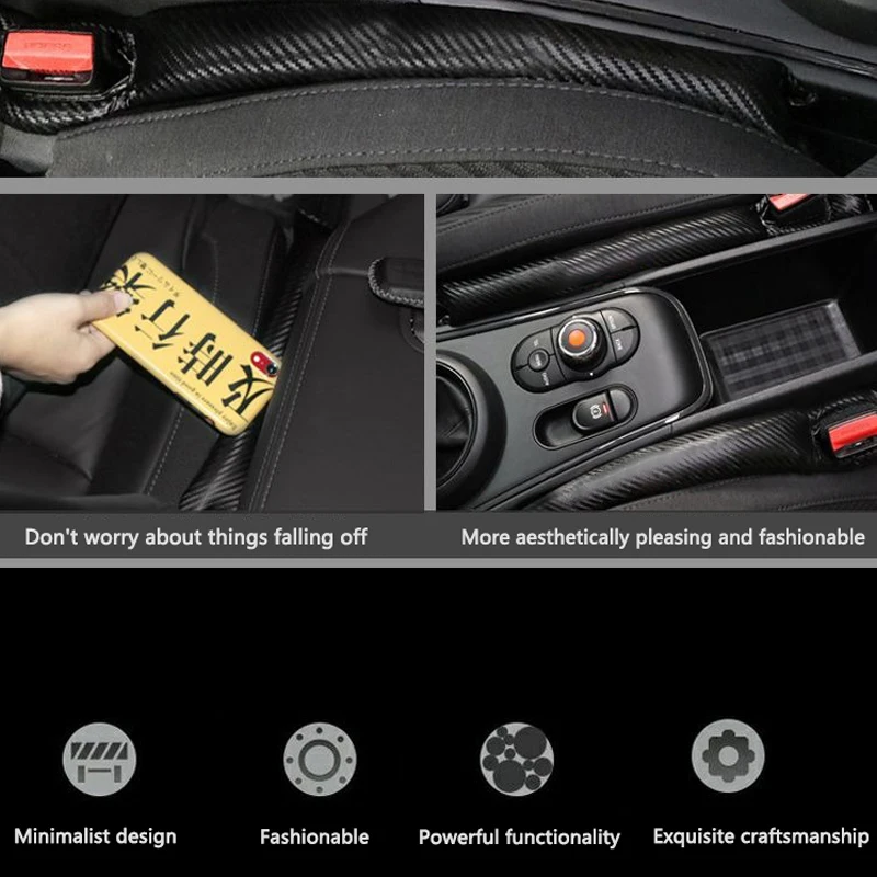 가죽 자동차 시트 틈새 필러 스트립 사이드 심 레크프루프 플러그 (M 퍼포먼스 BMW F20 F40 F22 F30 E90 F32 F10 F06 F07 F46 M3 M4 용)