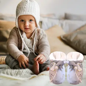 Winter Baby Boots Warm Plush Winter Boots For Babies Drawstring Design Winter Shoes For Car Travel Outdoors Home And Walking 5