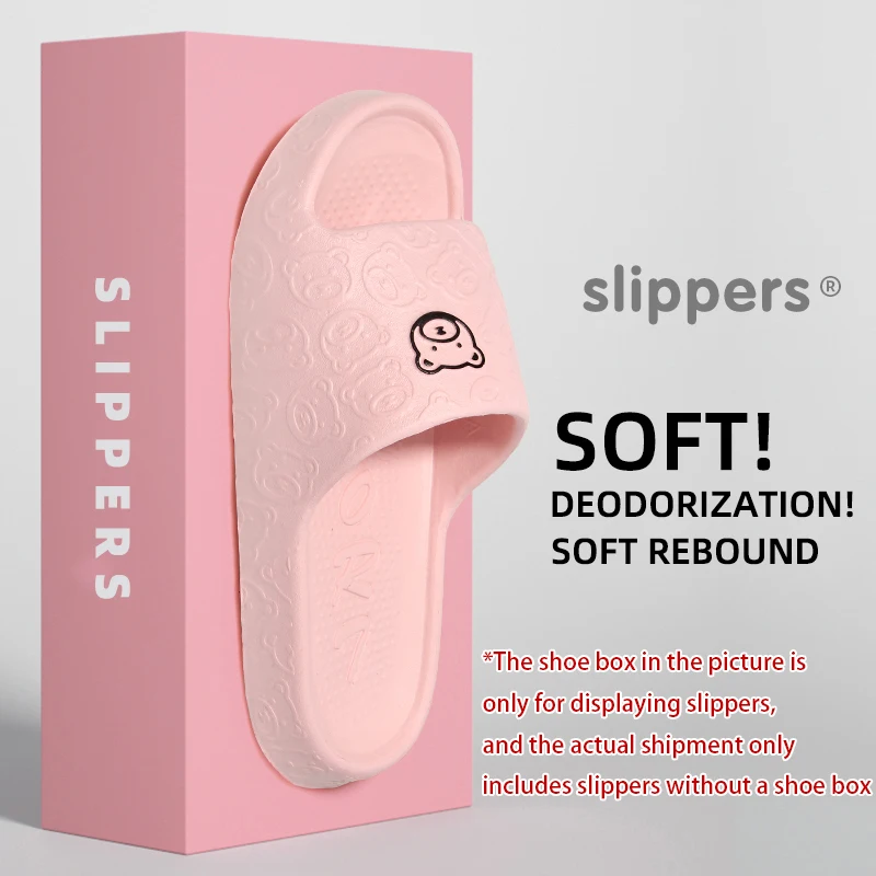 여름용 여성용 EVA 슬리퍼 귀여운 만화 디자인 실내 편안한 슬립온 신발