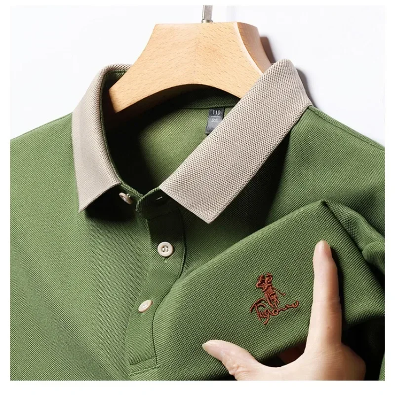 New Summer Men's Breathable Lapel Short-sleeved POLO Shirt Comfortable Tee
