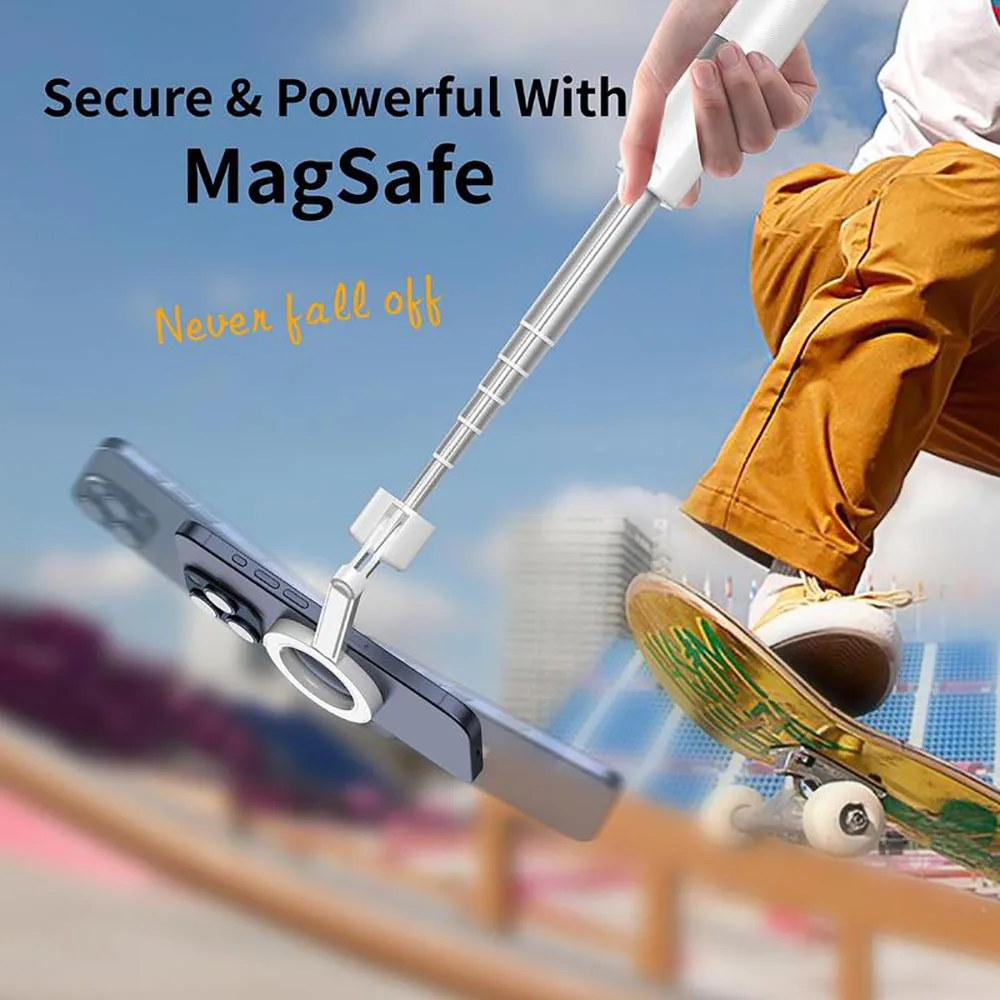Portable Magnetic Selfie Stick Tripod Extendable Remote Selfie Stick Universal Phone Shoot a Video Travel Mobile Phone Holders
